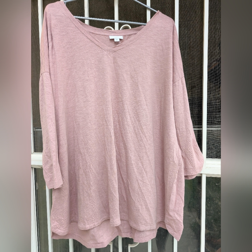 J. Jill Soft Pink V-Neck Tunic